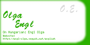 olga engl business card